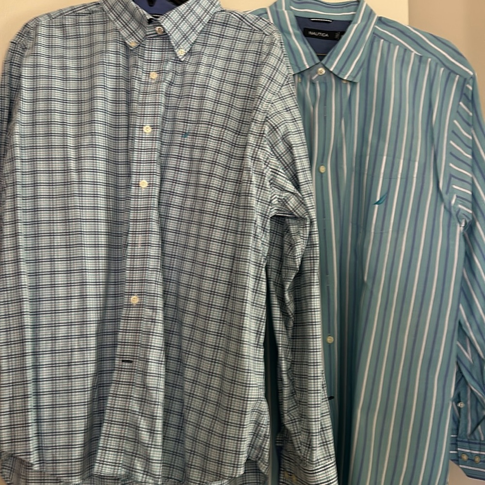 Pair of Men’s size XL Nautica brand  button down